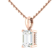 Load image into Gallery viewer, Kaela Emerald Necklace Diamond
