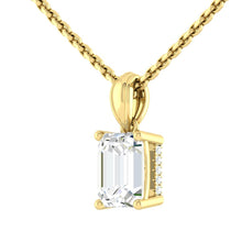 Load image into Gallery viewer, Kaela Emerald Necklace Diamond
