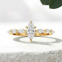Load image into Gallery viewer, LUCCE PAULA™ Marquise Lab Diamond 0.52ct D VVS2 IGI 14K Yellow Gold
