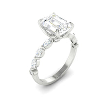 Load image into Gallery viewer, Paula Emerald Moissanite
