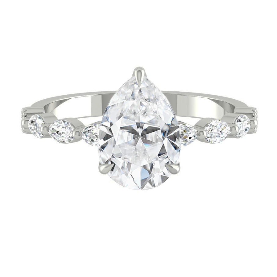 Paula Pear Moissanite