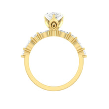 Load image into Gallery viewer, Paula Pear 1.50ct SUPERNOVA Moissanite 14K Yellow Gold
