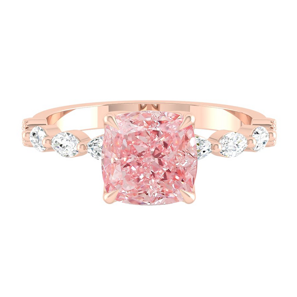 Lucce Paula Cushion Rosé Pink Diamond