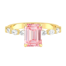 Load image into Gallery viewer, Paula Emerald Rosé Pink Diamond
