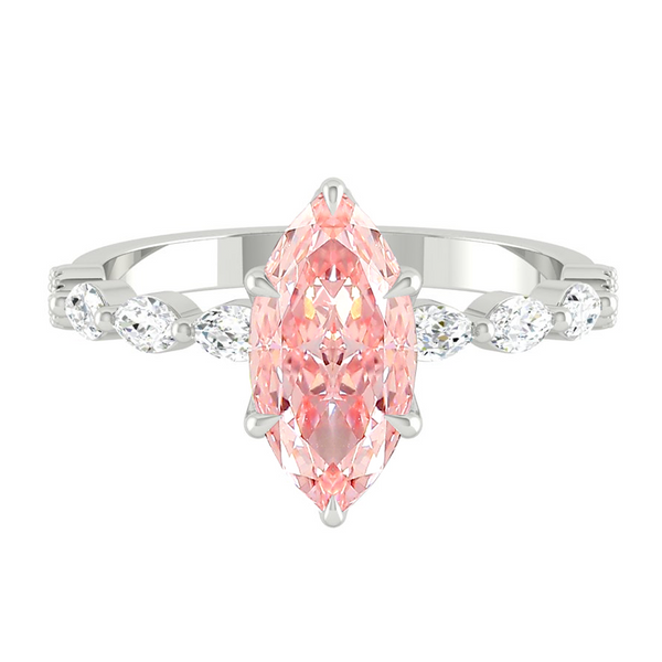 Lucce Paula Marquise Rosé Pink Diamond