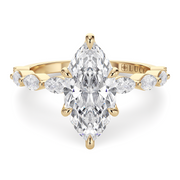 LUCCE MARCHESA™ Marquise Lab Diamond 1.00ct F VVS2 IGI 14K Yellow Gold