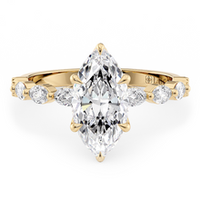 Load image into Gallery viewer, LUCCE MARCHESA™ Marquise Lab Diamond 1.00ct F VVS2 IGI 14K Yellow Gold
