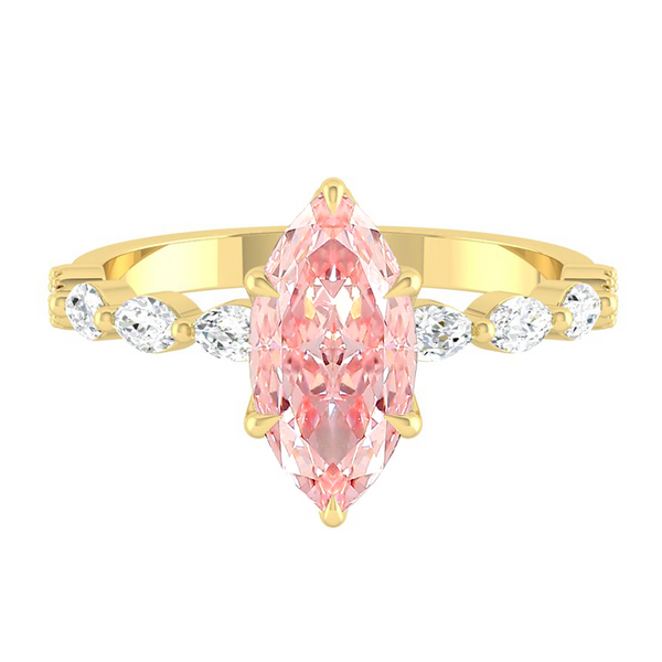 Lucce Paula Marquise Rosé Pink Diamond