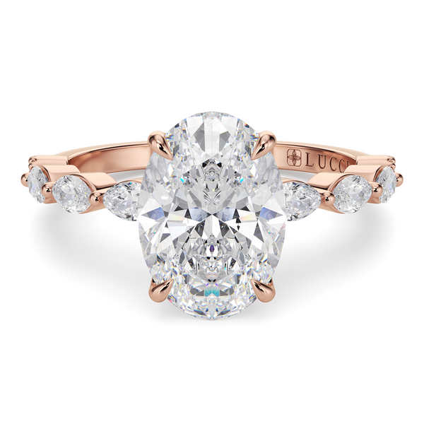 Lucce Paula Oval Moissanite