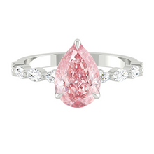 Load image into Gallery viewer, Paula Pear Rosé Pink Diamond
