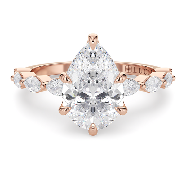 Lucce Paula Pear Moissanite