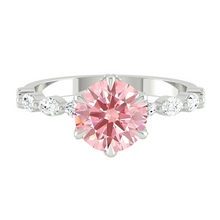 Load image into Gallery viewer, Paula Round Rosé Pink Diamond
