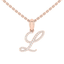 Load image into Gallery viewer, Personalized Letter Necklace Diamond
