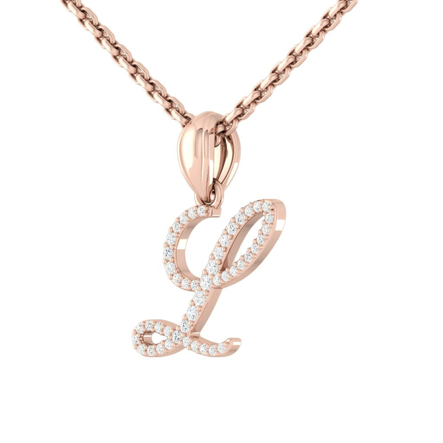 Load image into Gallery viewer, LUCCE Personalized Letter Necklace Diamond

