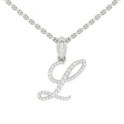 LUCCE Personalized Letter Necklace Diamond