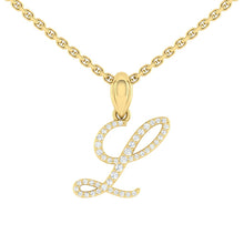 Load image into Gallery viewer, Personalized Letter Necklace Diamond
