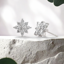 Load image into Gallery viewer, Lucce Constance Si Earrings 0.96 CTW Natural Diamond Platinum
