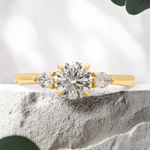 Load image into Gallery viewer, Lucce Sophia Round Lab Diamond 0.73ct E VVS2 Id IGI 18K Yellow Gold
