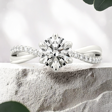 Load image into Gallery viewer, Lucce Fiore Sei Round Lab Diamond 1.03ct D IF Id IGI 14K White Gold
