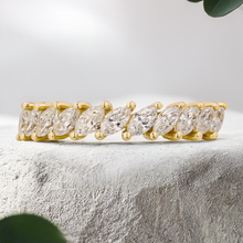 Load image into Gallery viewer, Lucce Constance Lia 1.10CTW Lab Diamond 18K Yellow Gold
