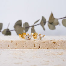 Load image into Gallery viewer, Lucce Paula Earrings 0.46 CTW Lab Diamond 18K Yellow Gold
