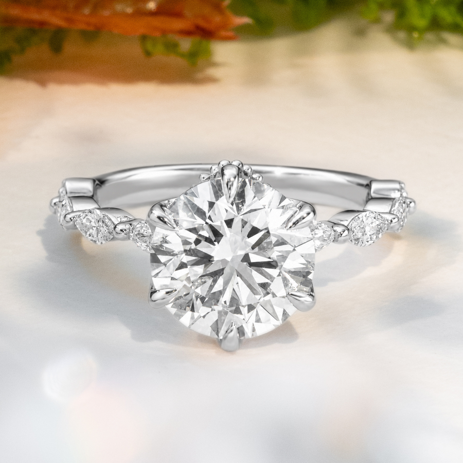 Load image into Gallery viewer, LUCCE MARCHESA™ Round Lab Diamond 3.02ct D IF Id IGI Platinum
