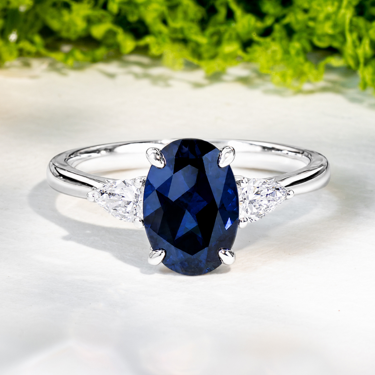 Load image into Gallery viewer, LUCCE SOPHIA™ Luxe Oval AURORA™ Blue Sapphire 1.50ct 14K White Gold
