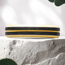 Load image into Gallery viewer, Lucce Dion Brushed 5mm 14K Yellow Gold
