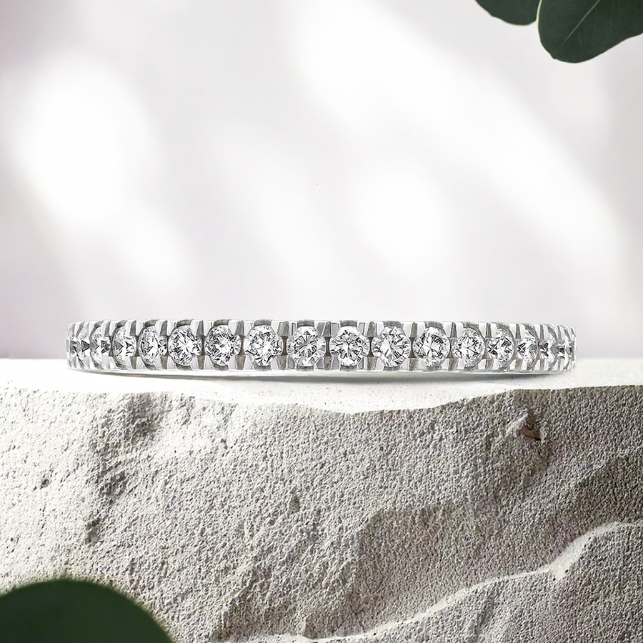 Load image into Gallery viewer, LUCCE CORSE™ Eternity 0.50ctw Lab Diamond 14K White Gold

