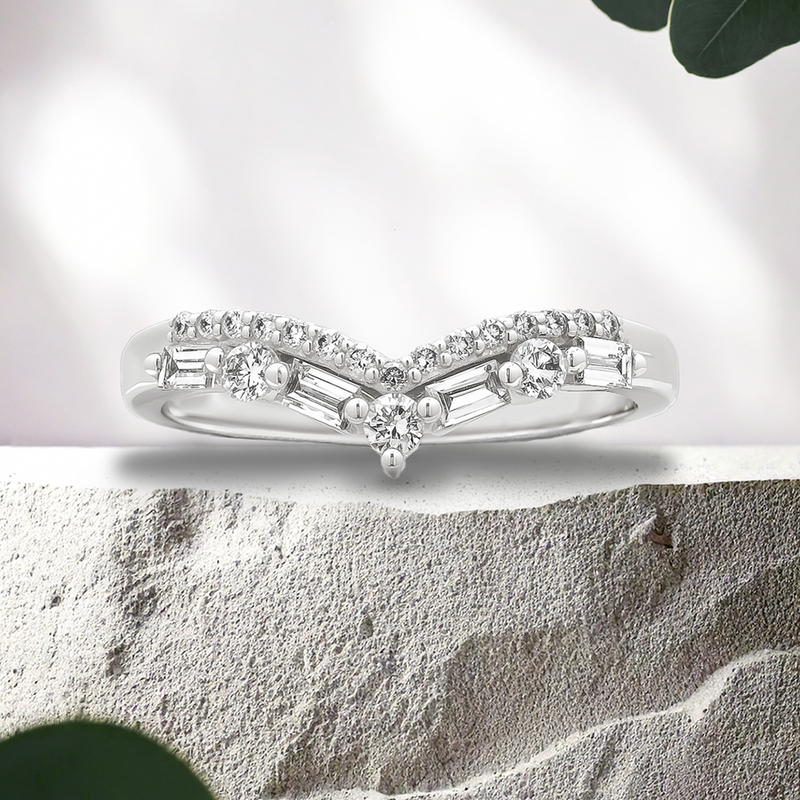 Lucce Layla 0.23CTW Lab Diamond  18K White Gold