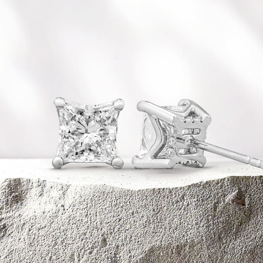 Load image into Gallery viewer, LUCCE KAELA™ Earrings Princess Diamond
