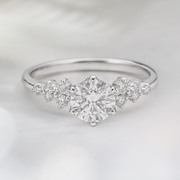 LUCCE ELLIA™ Round Lab Diamond 1.05ct D VS1 Id IGI 14K White Gold