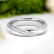 LUCCE ARCUS™ Luxe Polished Natural Diamond 4mm Platinum