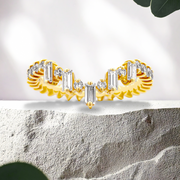 LUCCE CATHERINE™ Band 0.81CTW Lab Diamond 18K Yellow Gold