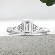 LUCCE ALESSA™ Emerald 1.06ct Lab Diamond D VVS2 IGI 18K White Gold