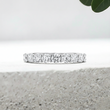 Load image into Gallery viewer, LUCCE RIVERA™ Ida 9-Stone Round 0.54ctw Natural Diamond 18K White Gold
