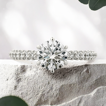 Load image into Gallery viewer, Lucce Angela luxe Lab Diamond 1.01ct D VVS2 Id IGI 14K White Gold
