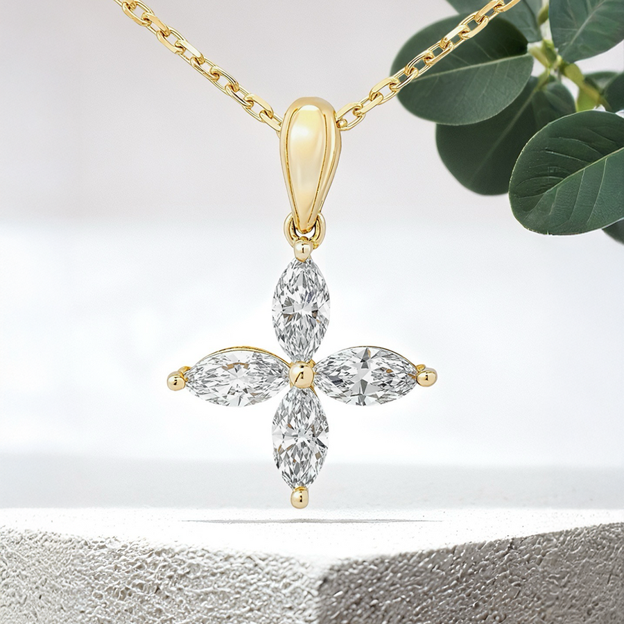 Load image into Gallery viewer, LUCCE CONSTANCE™ Ole Necklace 1.00ctw Lab Diamond 14K Yellow Gold
