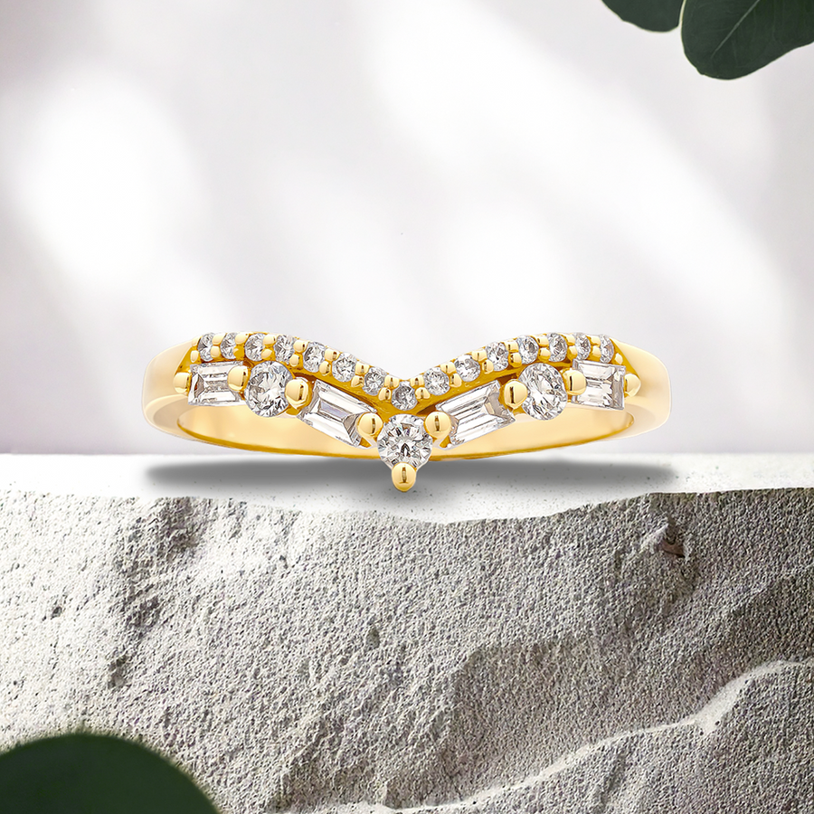 Load image into Gallery viewer, LUCCE LAYLA™ 0.23ctw Lab Diamond 14K Yellow Gold
