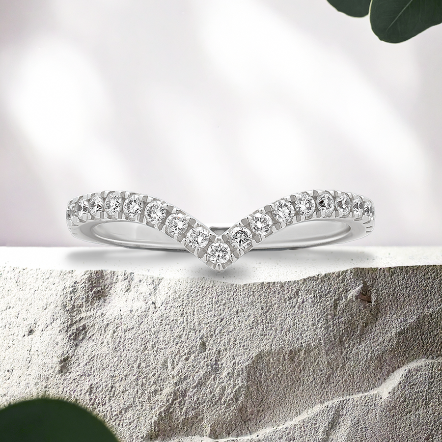 Load image into Gallery viewer, LUCCE LEIA™ Pavé 0.29ctw Lab Diamond 18K White Gold
