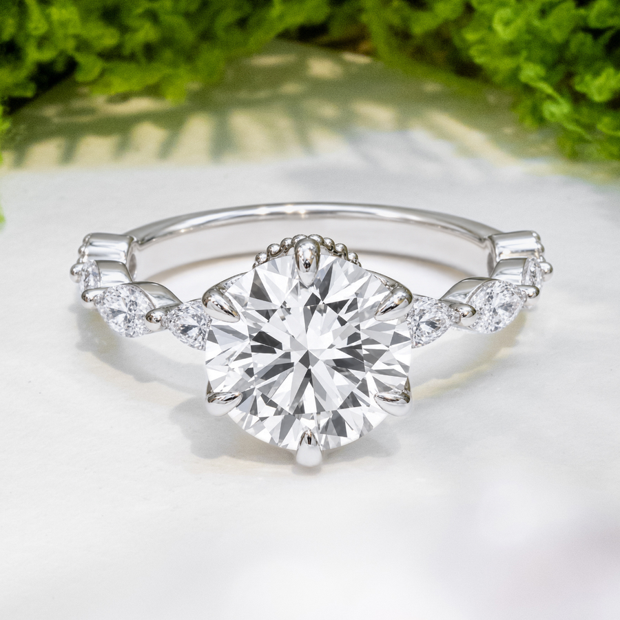 Load image into Gallery viewer, LUCCE MARCHESA™ Luxe Round Lab Diamond 3.02ct E VS1 Ex GIA Platinum
