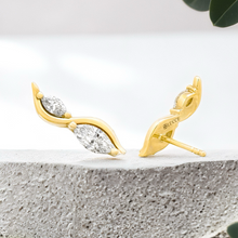 Load image into Gallery viewer, LUCCE CONSTANCE™ Infini Earrings 0.70CTW Lab Diamond 18K Yellow Gold
