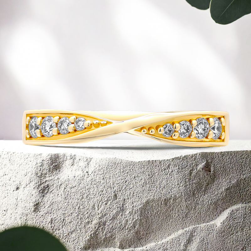 Lucce Riza 0.21 ctw Lab Diamond 14K Yellow Gold