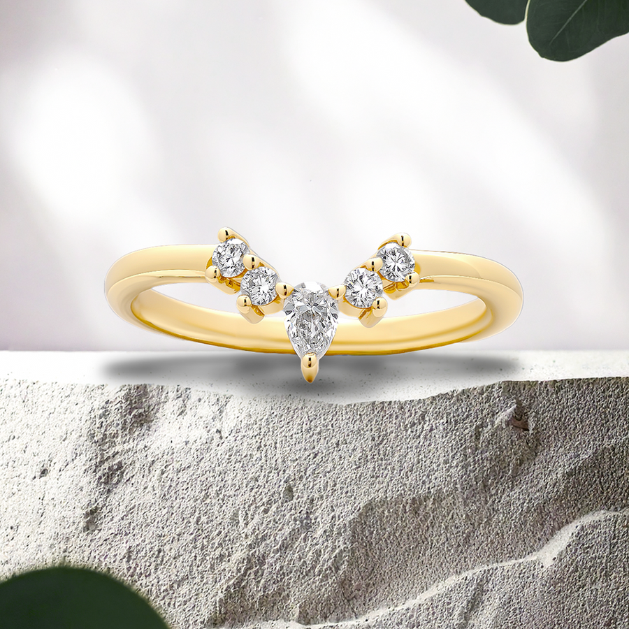 Load image into Gallery viewer, LUCCE REA™ 0.25ctw Lab Diamond 14K Yellow Gold
