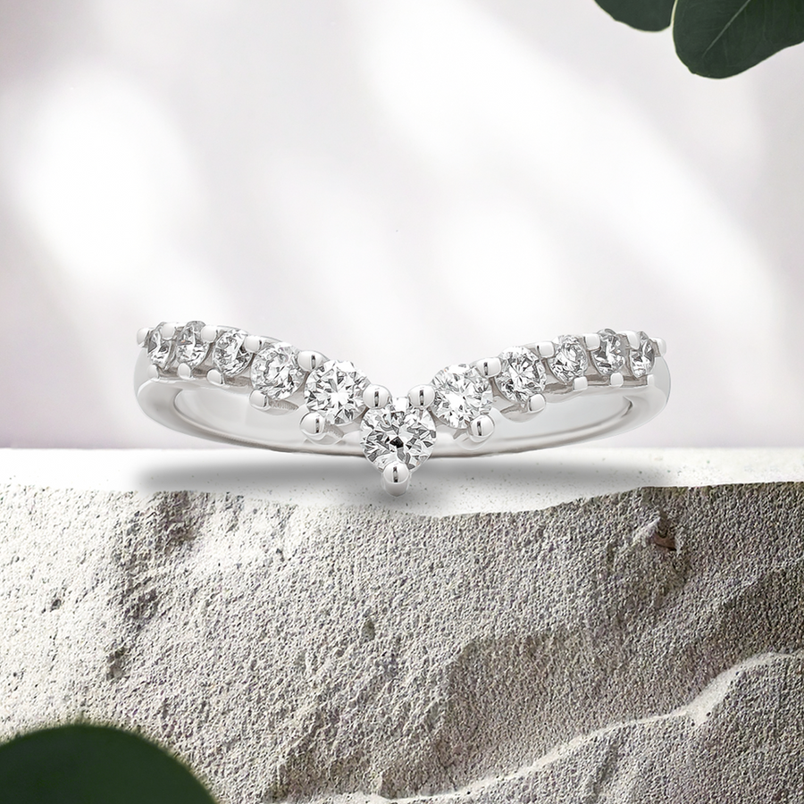 Load image into Gallery viewer, LUCCE PRIMA™ 0.36ctw Natural Diamond 18K White Gold
