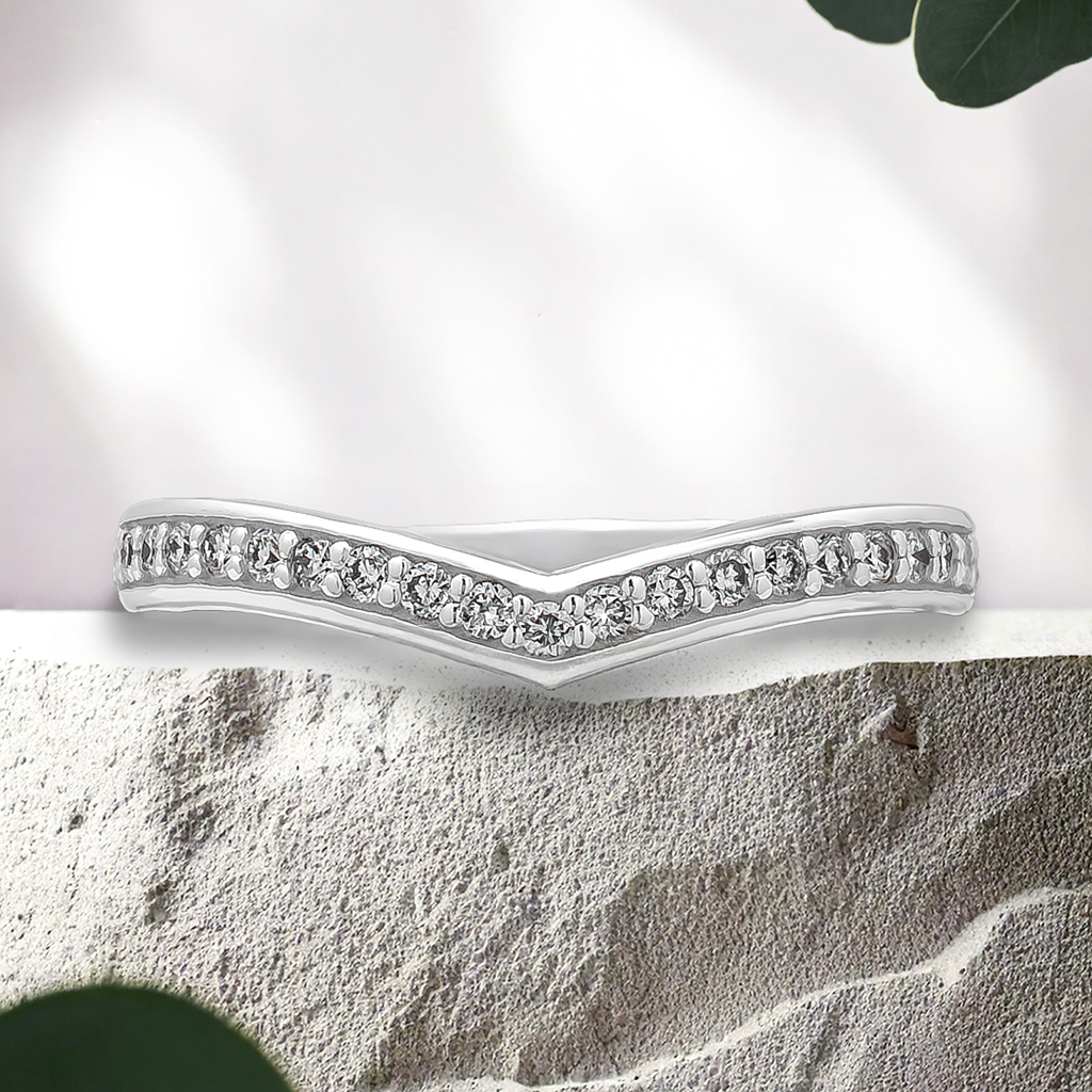 Load image into Gallery viewer, LUCCE KAELA™ Flush Band 0.23ctw Lab Diamond 14K White Gold
