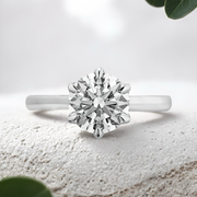 LUCCE AZALEA™ Round Lab Diamond 1.51ct E VVS2 Ex GIA 18K White Gold
