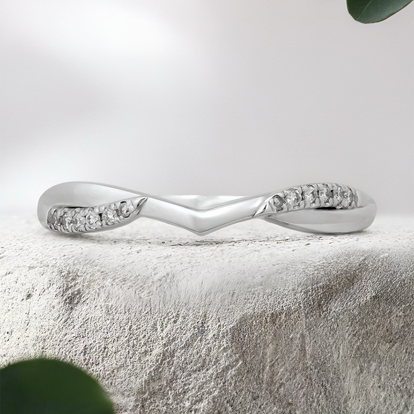 Lucce Fiore Flush 0.19ctw Lab Diamond Platinum