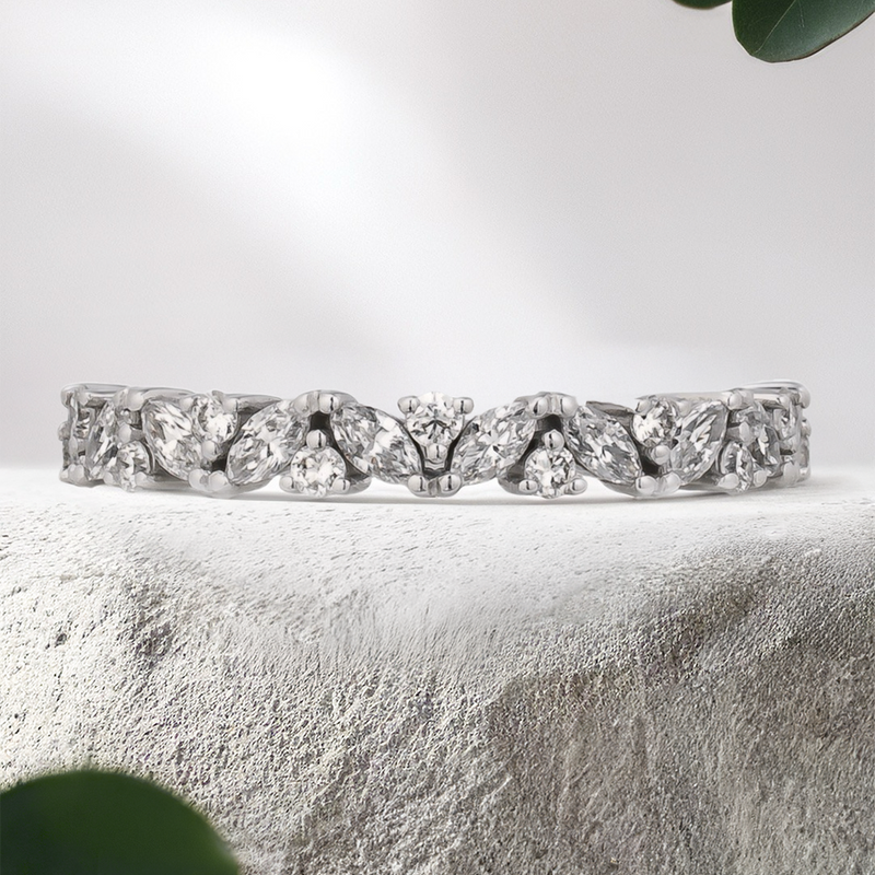 Lucce Marchesa 0.41ctw Lab Grown Diamond 14k White Gold