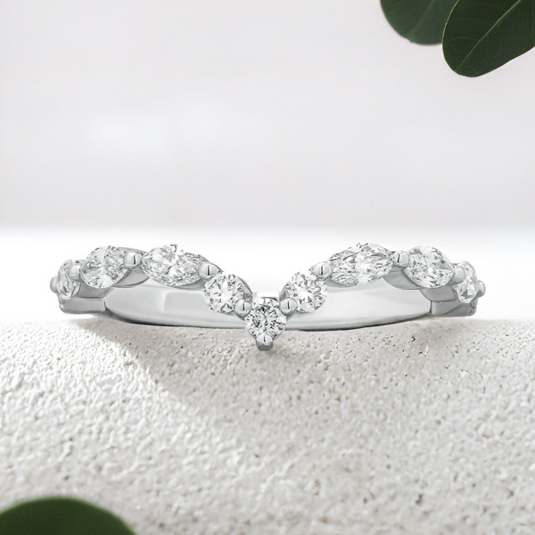 Lucce Paula Flush 0.46CTW Lab Diamond Platinum